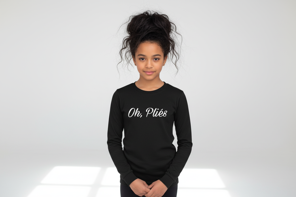 #8 - Black long sleeve - 15yo girl with black hair