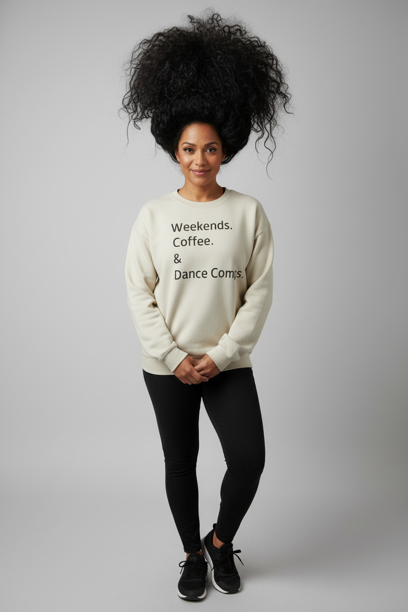 Cream Sweatshirt - Full Body Samoan Mom