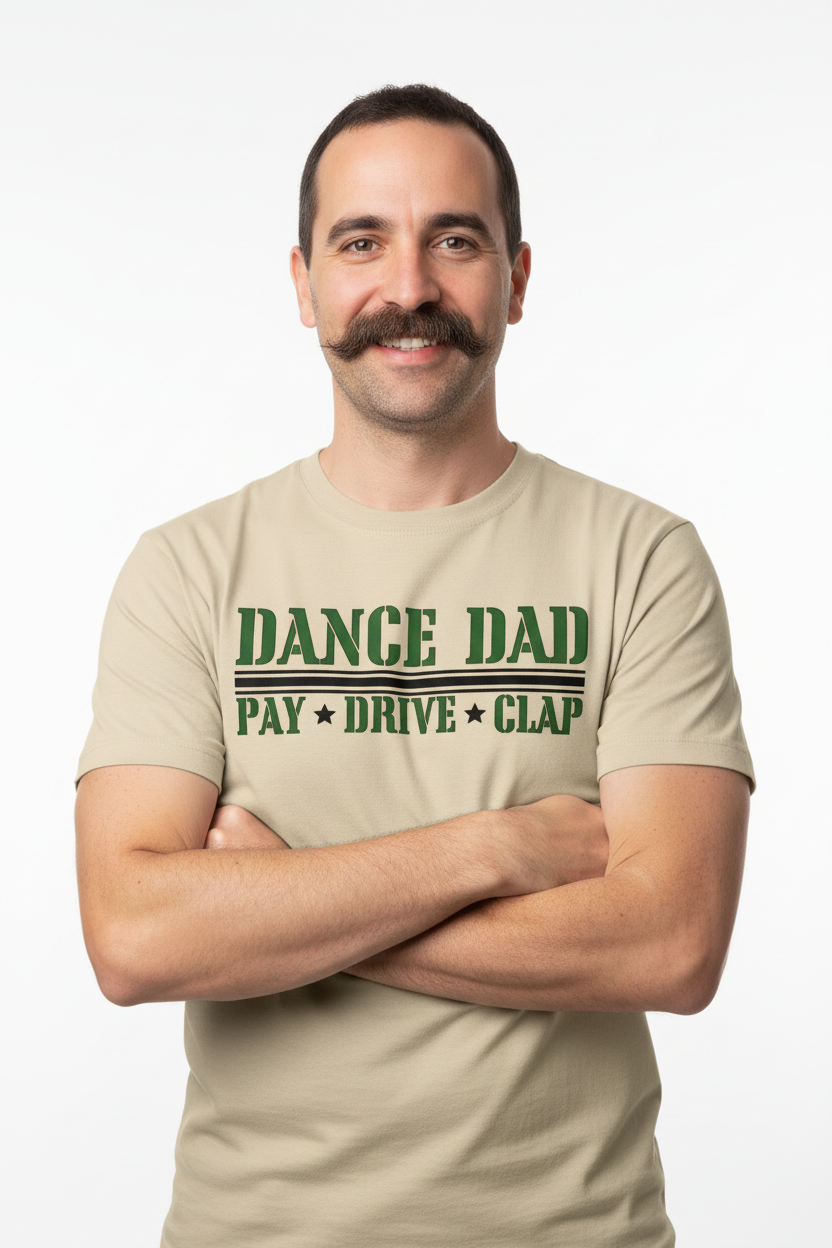 Dance Dad with big mustache