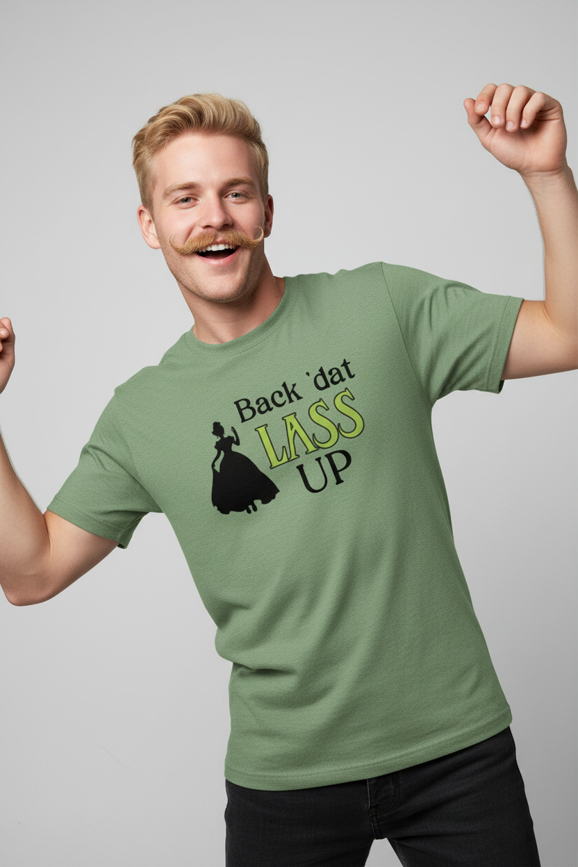 Heather green - blonde guy with big mustache dancing