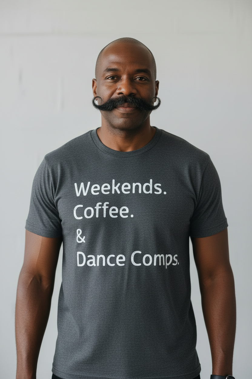 Heathered Dark Grey - African American Dad with Original Logo