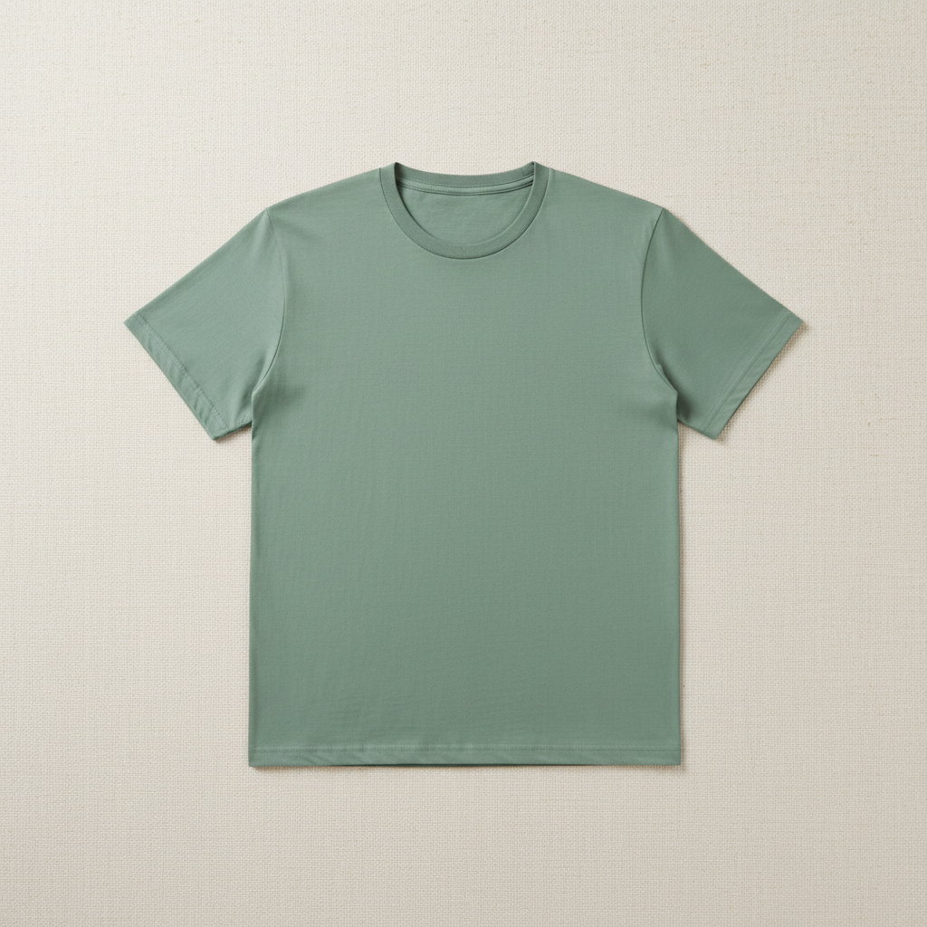 Sage green crew neck t-shirt