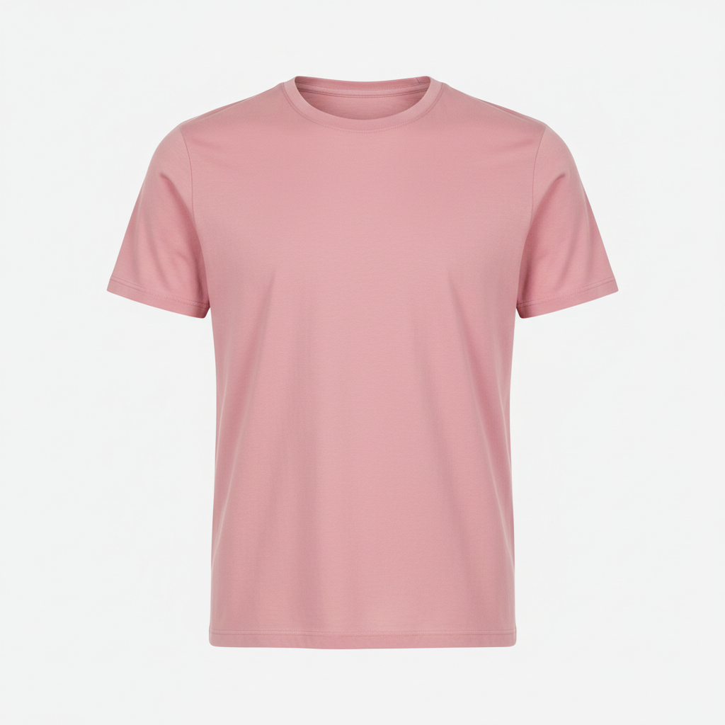 Pink crew neck t-shirt
