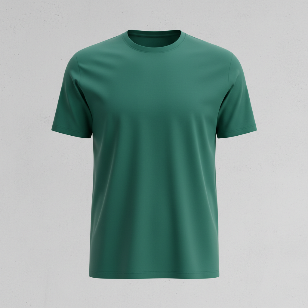 Jade green crew neck t-shirt