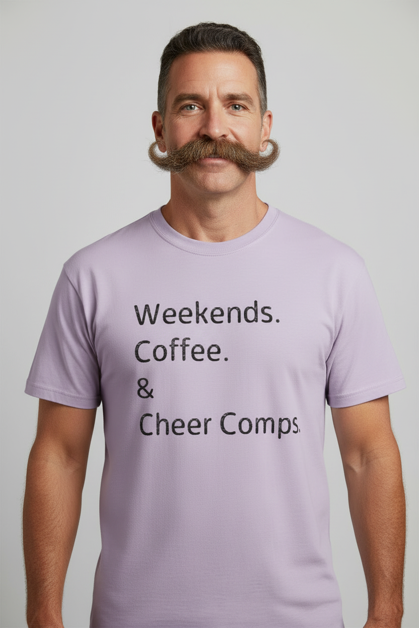 Lavender T-shirt - Mustache Dad