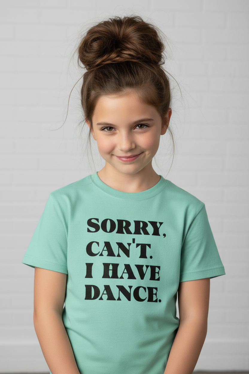 Mint Green - Dance (13-year-old with Messy Bun)
