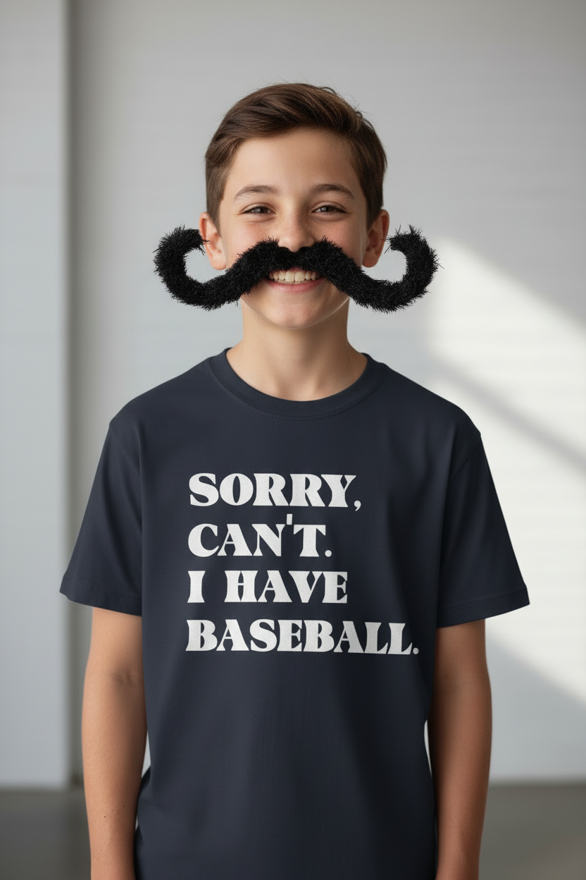 Navy - Baseball (Asian Boy with BIG Mustache)