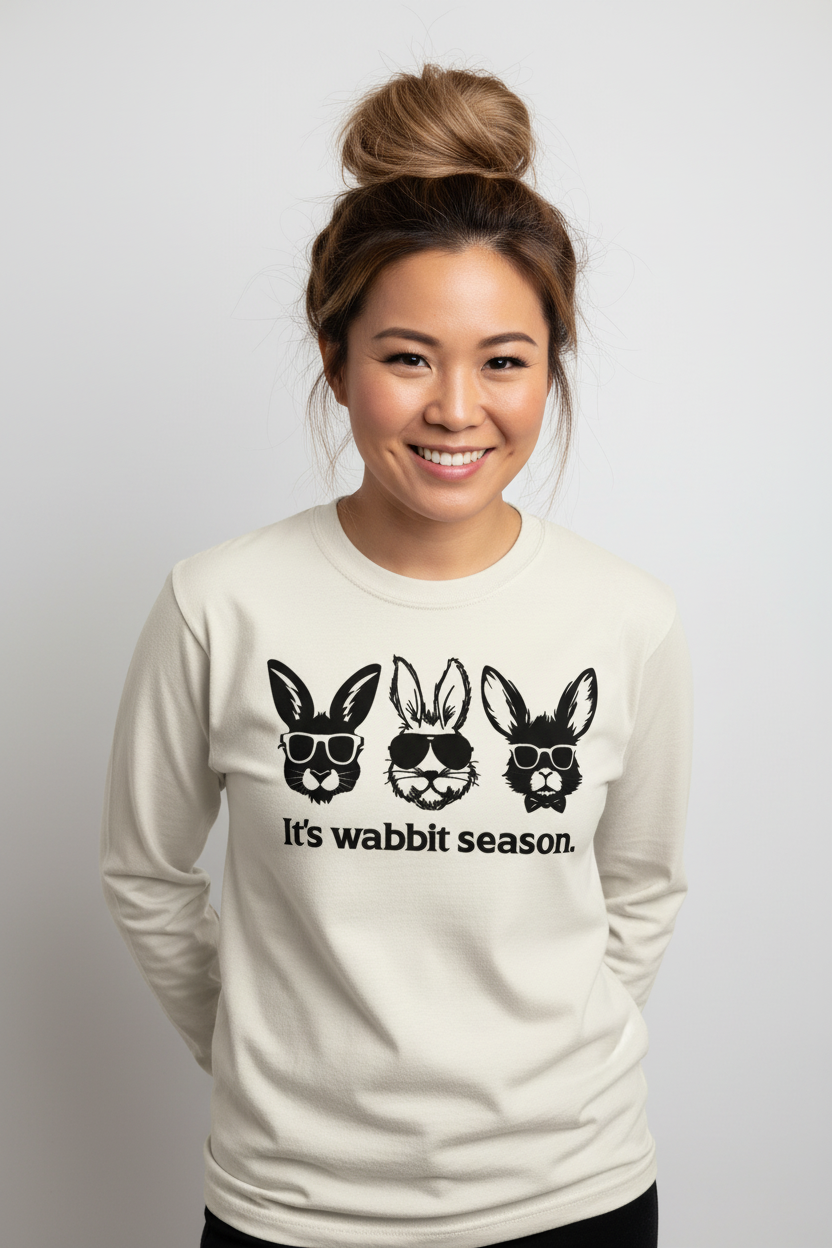 Wabbit Season cream long sleeve bigger bun