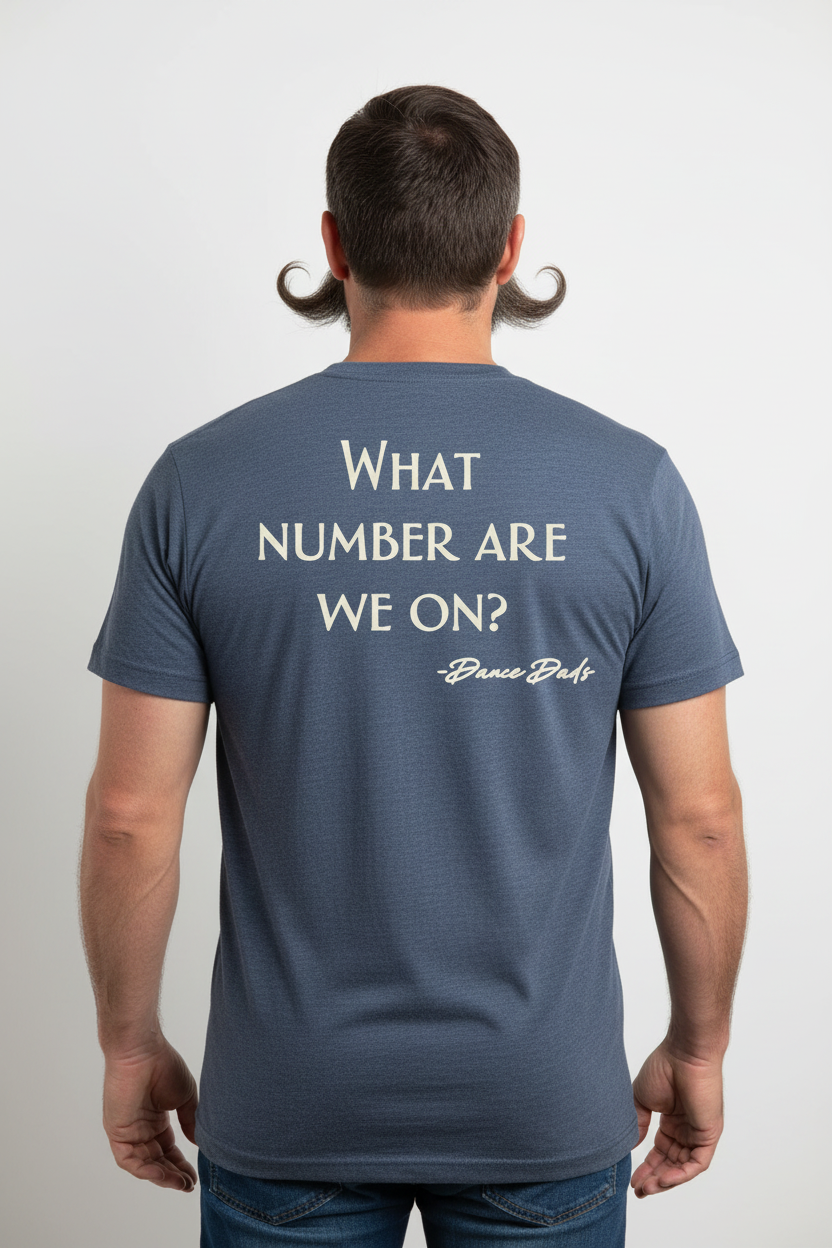 What Number Are We On back design - heather navy